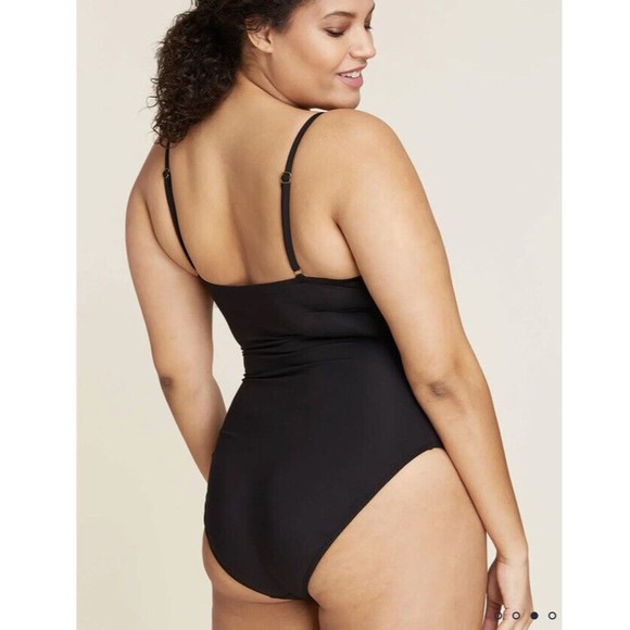 ANDIE Amalfi One Piece Swimsuit Size XXXL Black NWT Adjustable Strap Swim Beach - Picture 7 of 11